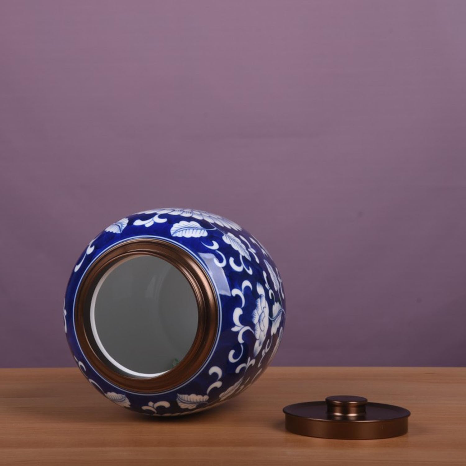 Ceramiczny pojemnik kawę i herbatę, szczelny słoik na imbir stylu chińskim