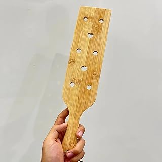 Bamboo Spanking Paddle avec trous Poignée en bois fouet BDSM Sex Toýs Couple