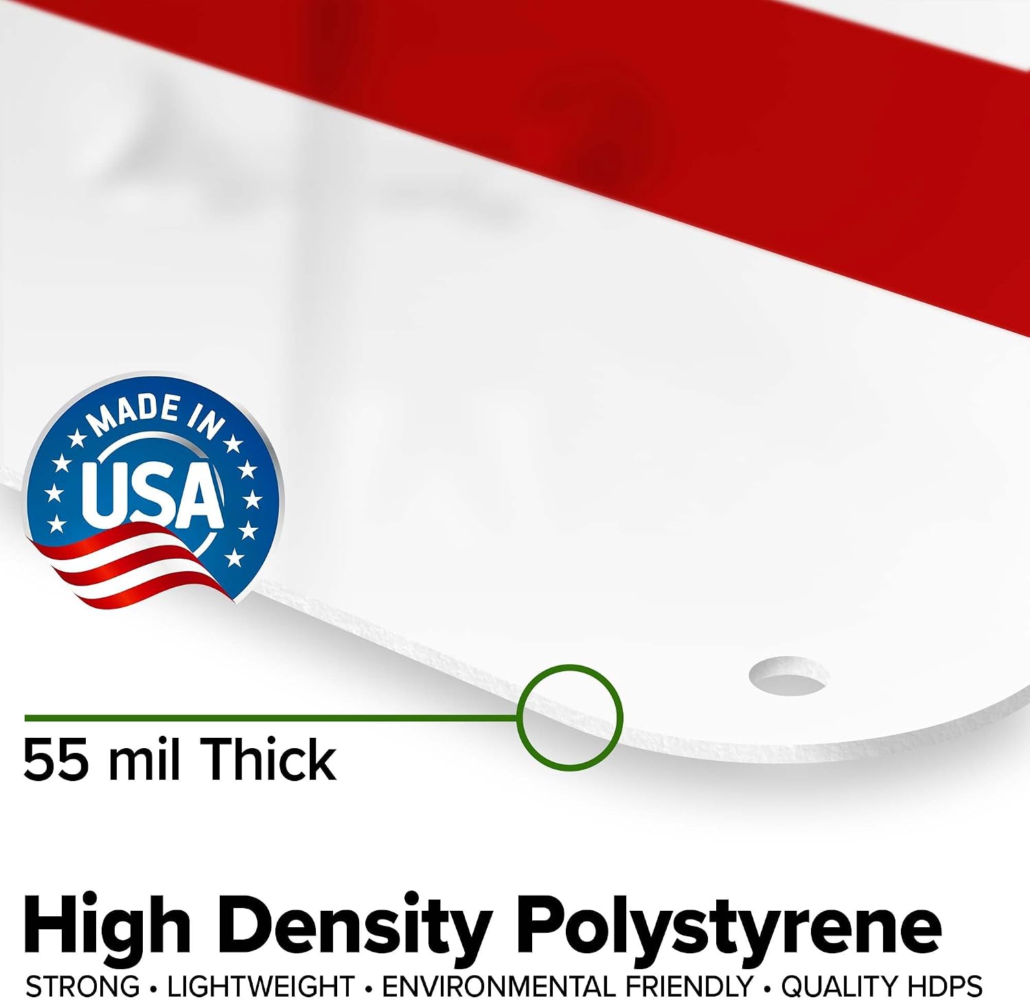 Floor B Sign, 18x24 Inches, 55 mil thick HDPS (high density polystyrene), Made in USA by My Sign Center