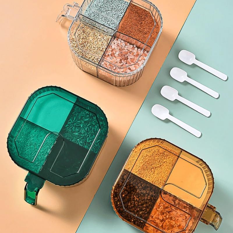 Seasoning Box Set Integrated Kitchen Storage with Multiple Compartments for Home Use