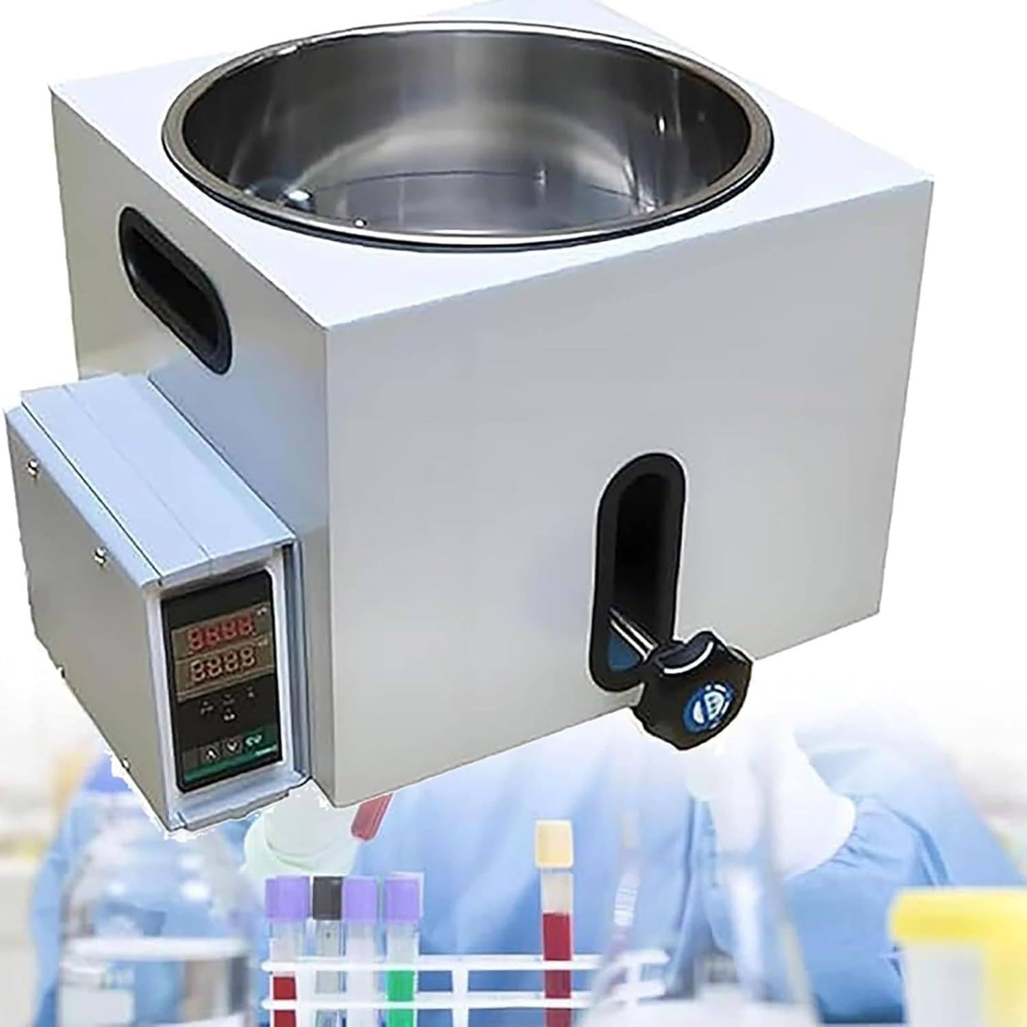 Laborwasserbad, 5L Intelligente Thermostatheizung, Edelstahltank, einstellbar auf 250°C, schnelle Erwärmung, Sicherheit