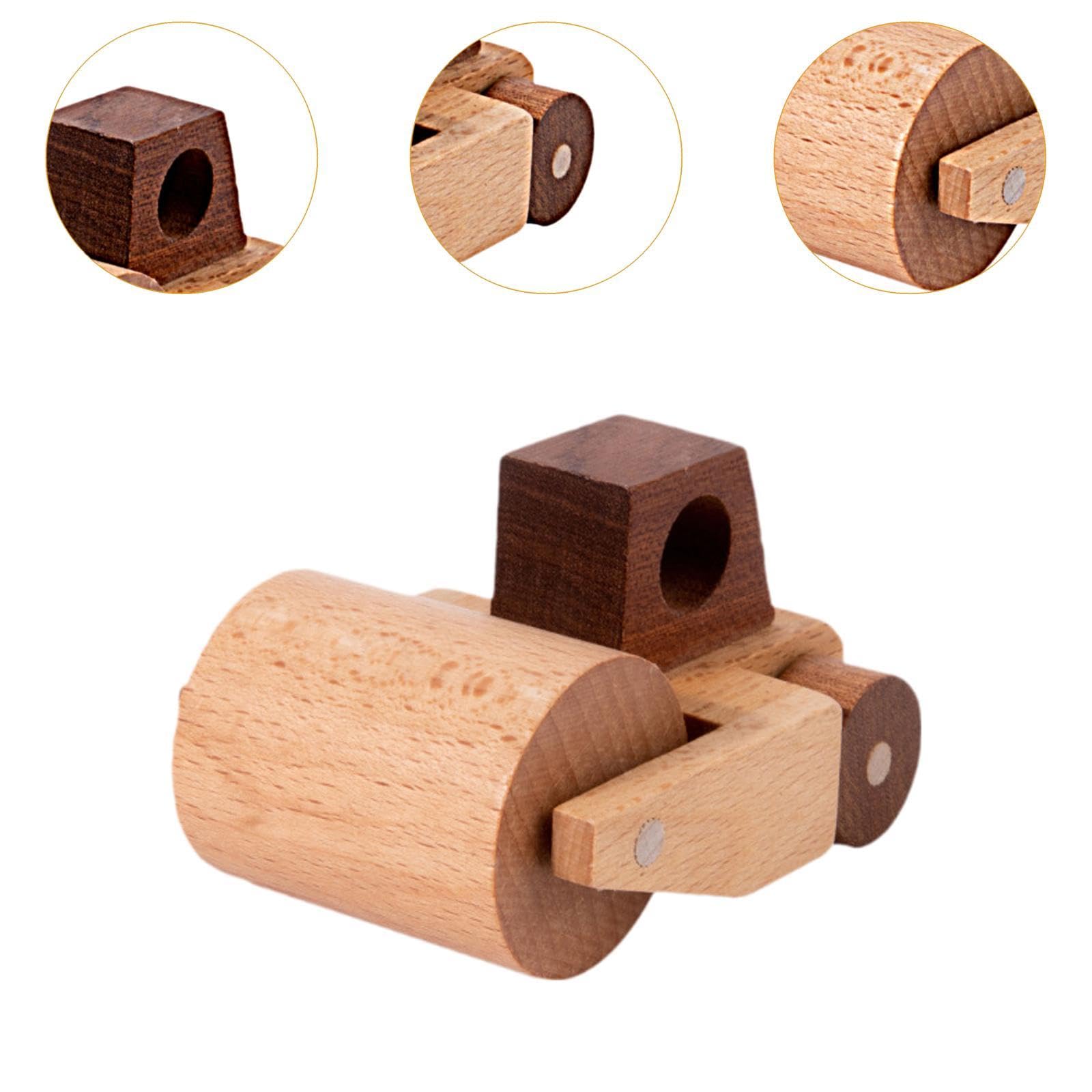 F Fityle Modello di Veicolo di ingegneria in Legno per Bambini, Giocattolo per Bambini, Giocattolo per Bambini, Gioco di apprendimento precoce per Ragazzi, Style a