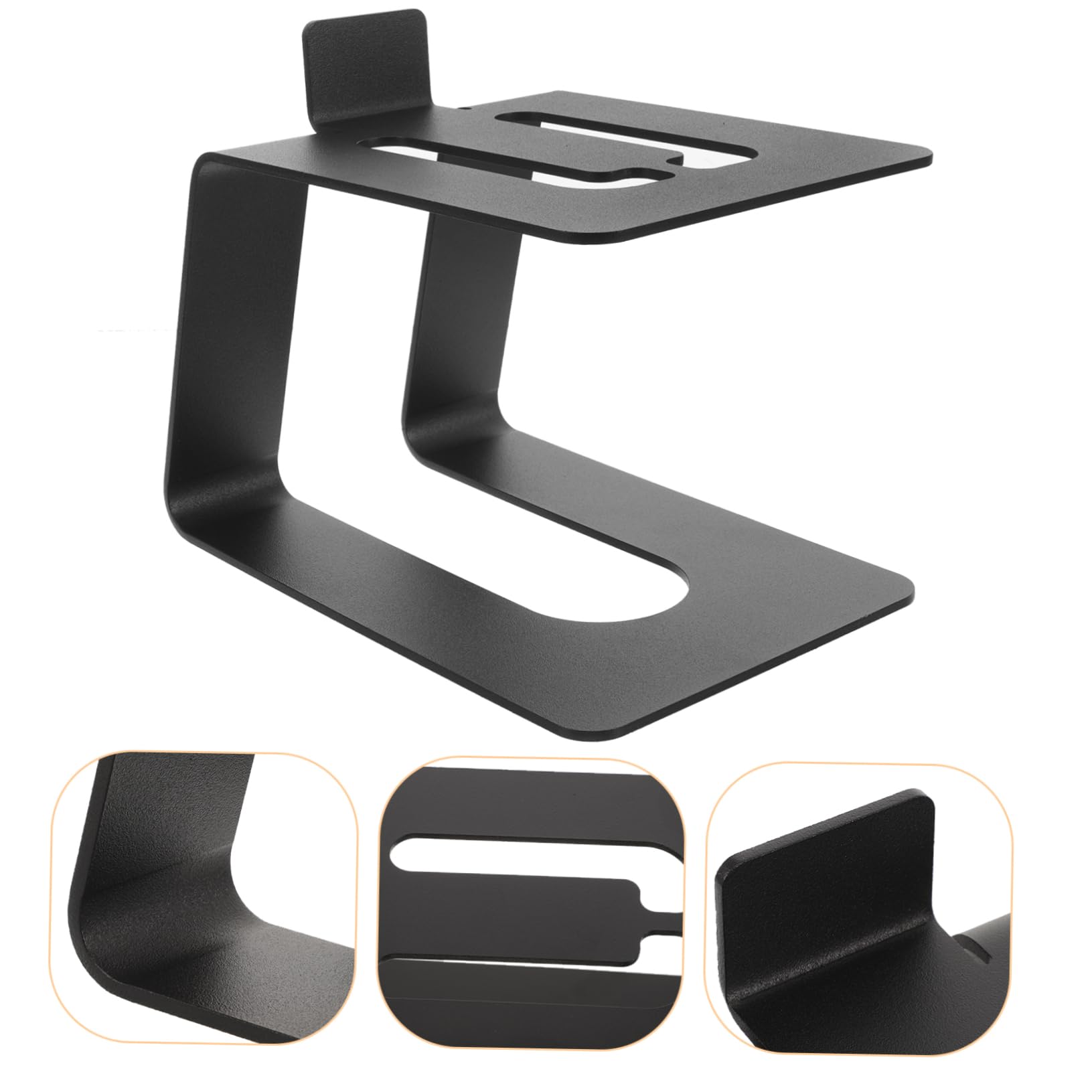 Happyyami Desktop Speaker Stand for Computer Speakers Sturdy Riser for Sound Quality Construction for Organizing Your Workspace