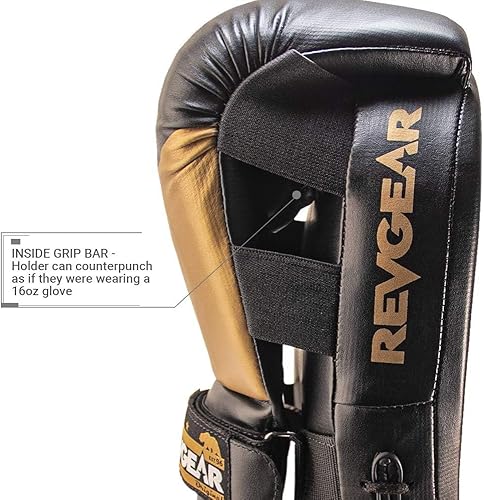 Vista 7 de Revgear Phoenix - Par de guantes y almohadillas de boxeo (todo en uno, objetivo y guante), equipo de boxeo ideal para hombres, mujeres, niños
