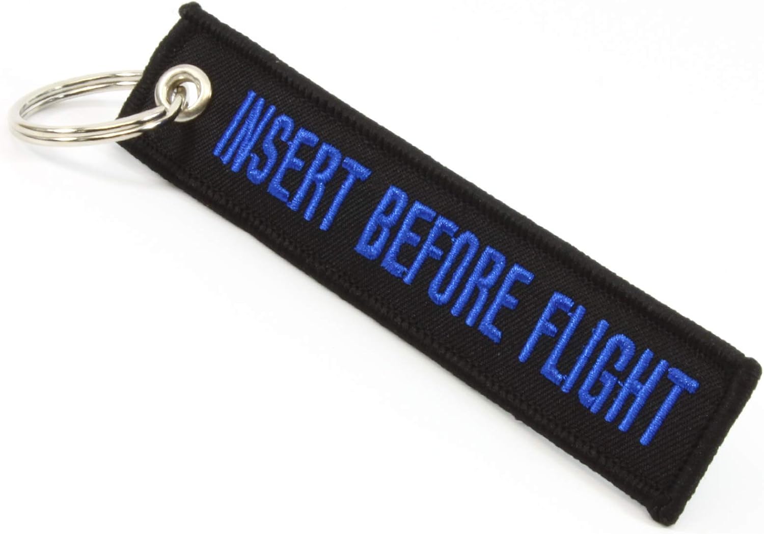 Rotary13B1 Insert Before Flight Keychain - Black/blue image 3