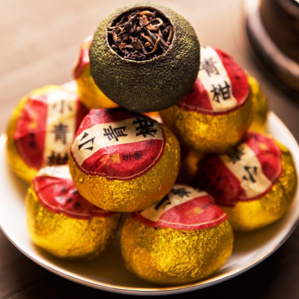 Xinhui Kleiner Grüner Mandarinentee Puerh Adult Tea 500g (250g * 2) Getrocknete Mandarinenschale Und Orangentee