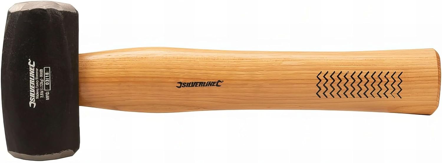 Збоку view of the Silverline Lump Hammer HA60, showing the handle and head profile.