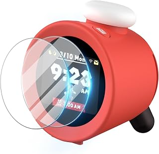 TNP Screen Protector Compatible with Nintendo Sound Clock Alarmo - Transparent HD Clear Tempered Glass Film - 9H Scratch Resistant, Anti-Fingerprint, Easy-Install, 2-Pack
