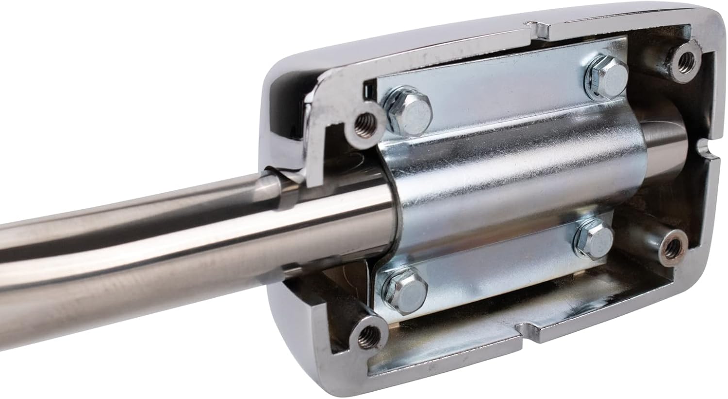 TRQ Passenger Side Manual Mirror Chrome Cover Chrome Housing Compatible with 2013-2025 Kenworth T680