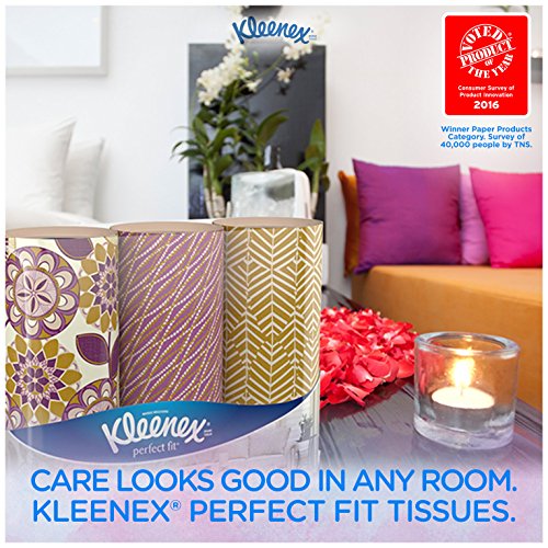 Image of Kleenex Perfect Fit Facial Tissues, 50 Count (pack Of 12)