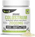 VITINITY Grass Fed Bovine Colostrum Powder for Humans - Natural IgG Colostrum Supplement for Gut Health, Immune Support, Muscle Recovery & Wellness | Pure Colostrum Superfood, Unflavored (90 Grams)