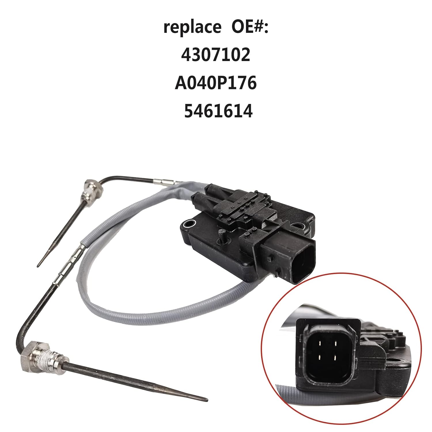 5461614 DEF Exhaust Gas Temperature Sensor EGT Sensor 4307102 fits Cummins EPA13 Automotive 8.9 Liter ISC/ISL Engines