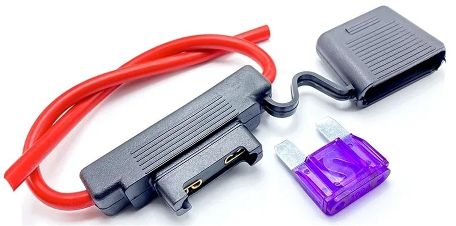 Wasserdichter 32V großer Auto-Sicherungshalter 8AWG / 10AWG und Auto-Flachsicherung 20A 30A 40A 50A 60A 70A 80A 90A 100A(20A,10 AWG)