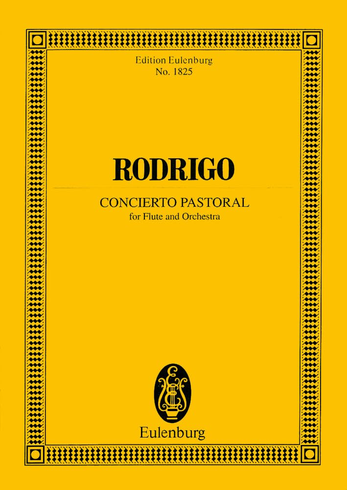 Concierto pastoral flute and orchestra partition d'étude haute clarté
