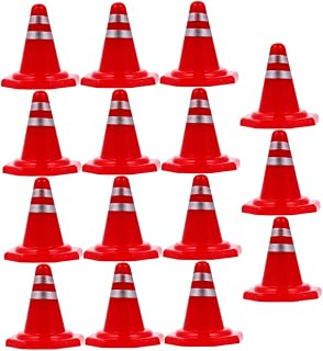 90 Pcs Sandbox Barricades Traffic Light Decor Decor Sand Table Road Barrier Toy Sand Table Toys Miniature Toys DIY Roadblock Simulation Road Cone Sand Table Roadblock Red