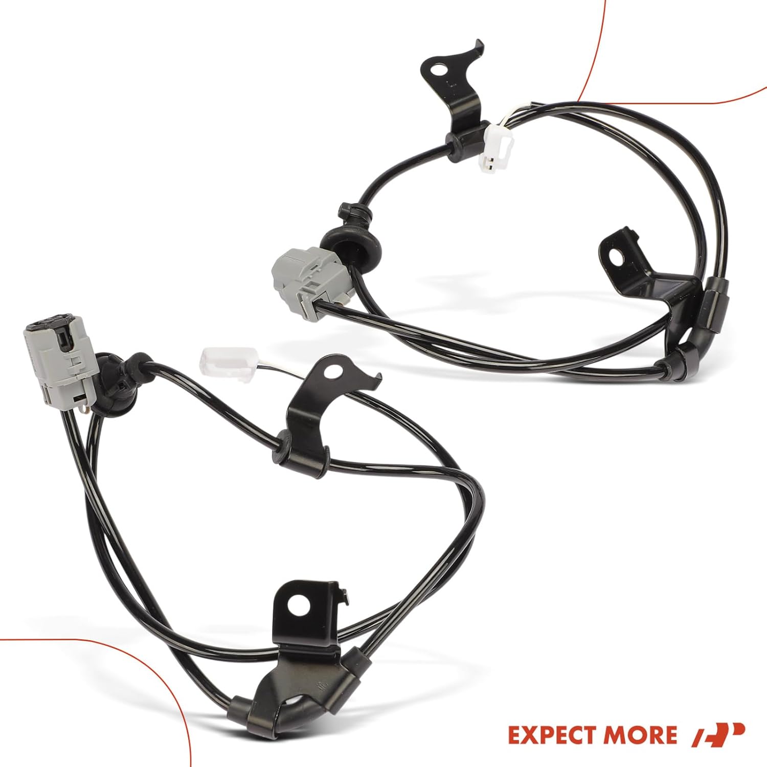 A-Premium 2PCS Wiring Harness for Rear ABS Wheel Speed Sensor Compatible with Toyota Yaris 2007 2008 2009 - Without Sensor