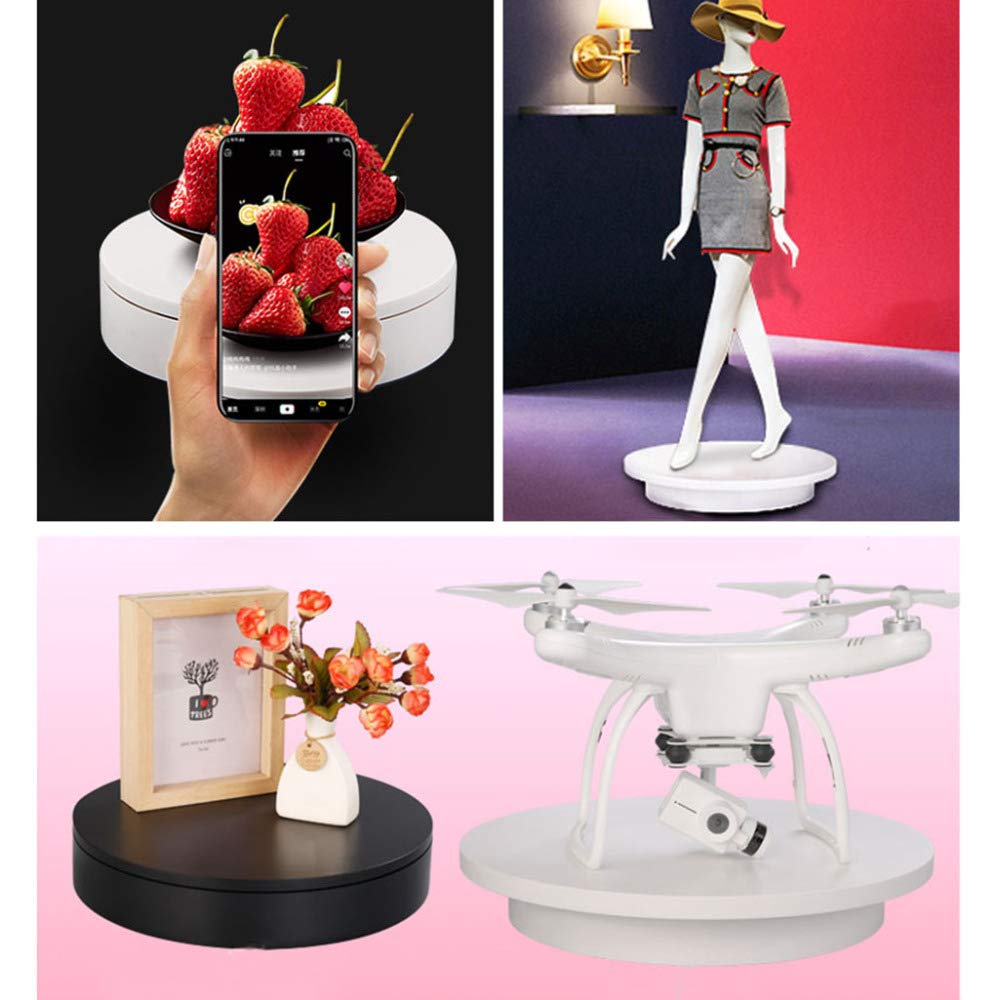 Espositore girevole, Piattaforma professionale girevole di 360 gradi, utilizzabile come base per fare foto video/bianca / 20 cm Load 30 kg