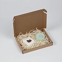 Vista 5 de Paquete de 50 cajas de envío pequeñas de 7 x 5 x 1 pulgadas, cajas de cartón corrugado marrón, caja de embalaje de correo móvil