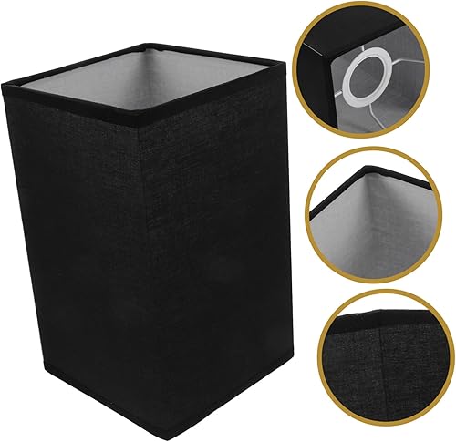 Miniatura 7 de KONTONTY Pantalla de lino para lámpara de pie, pantalla de mesa, pantallas redondas para lámpara de pie, cubierta de luz de mesita de noche,