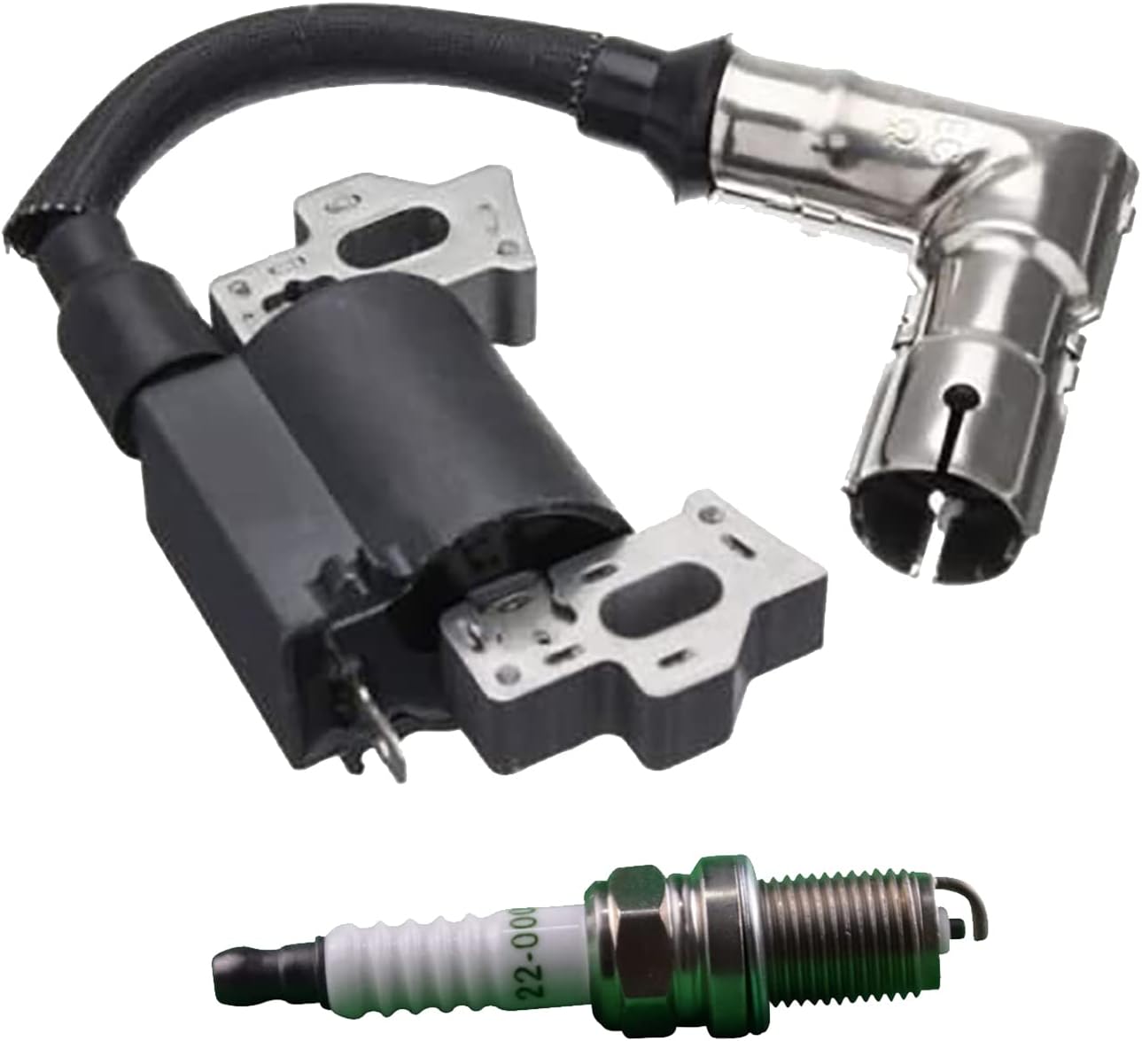 OakTen Ignition Coil Spark Plug Pack compatible with 14 584 02-S for Kohler Engine Model XT173, XT800