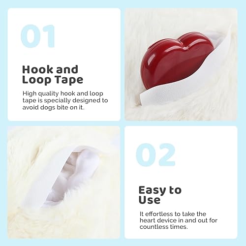 Miniatura 6 de ALL FOR PAWS Juguete de peluche con latido del corazón del cachorro, juguetes de ansiedad para perros relajantes para acurrucarse, ayuda para