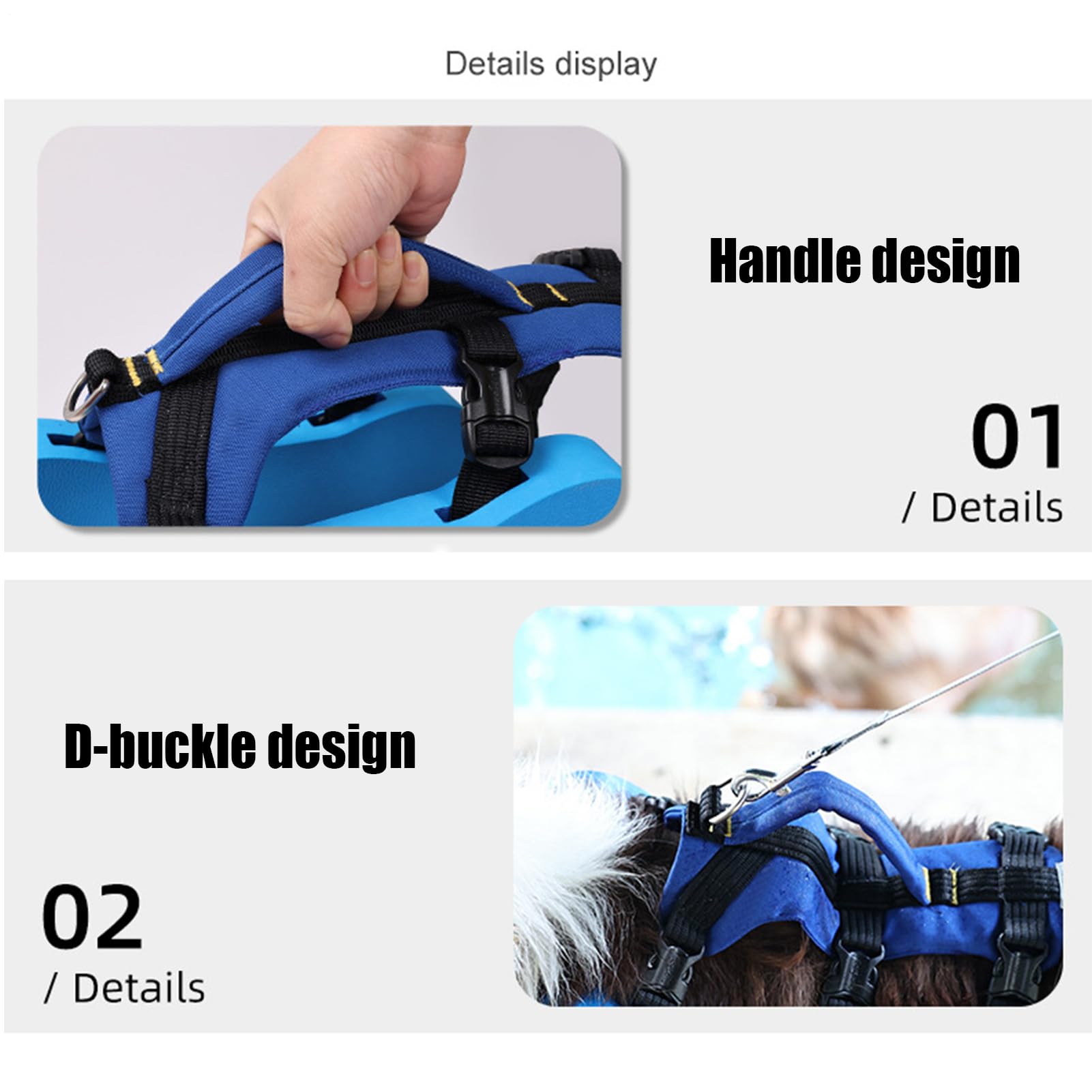 Gilet De Sauvetage pour Chien Veste Flottante Natation | Flotteur Réfléchissant Avec Poignée De Sauvetage Ajustable Pour Sécurité Aquatique Piscine Lac Bateau