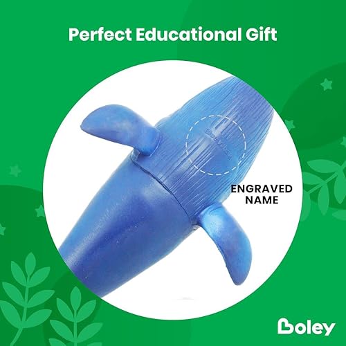 Miniatura 3 de Boley Great Sea Creatures - Juego de 8 figuras de animales oceánicos de plástico suave de 7 a 10 pulgadas, juguetes realistas de tiburón, ballena,