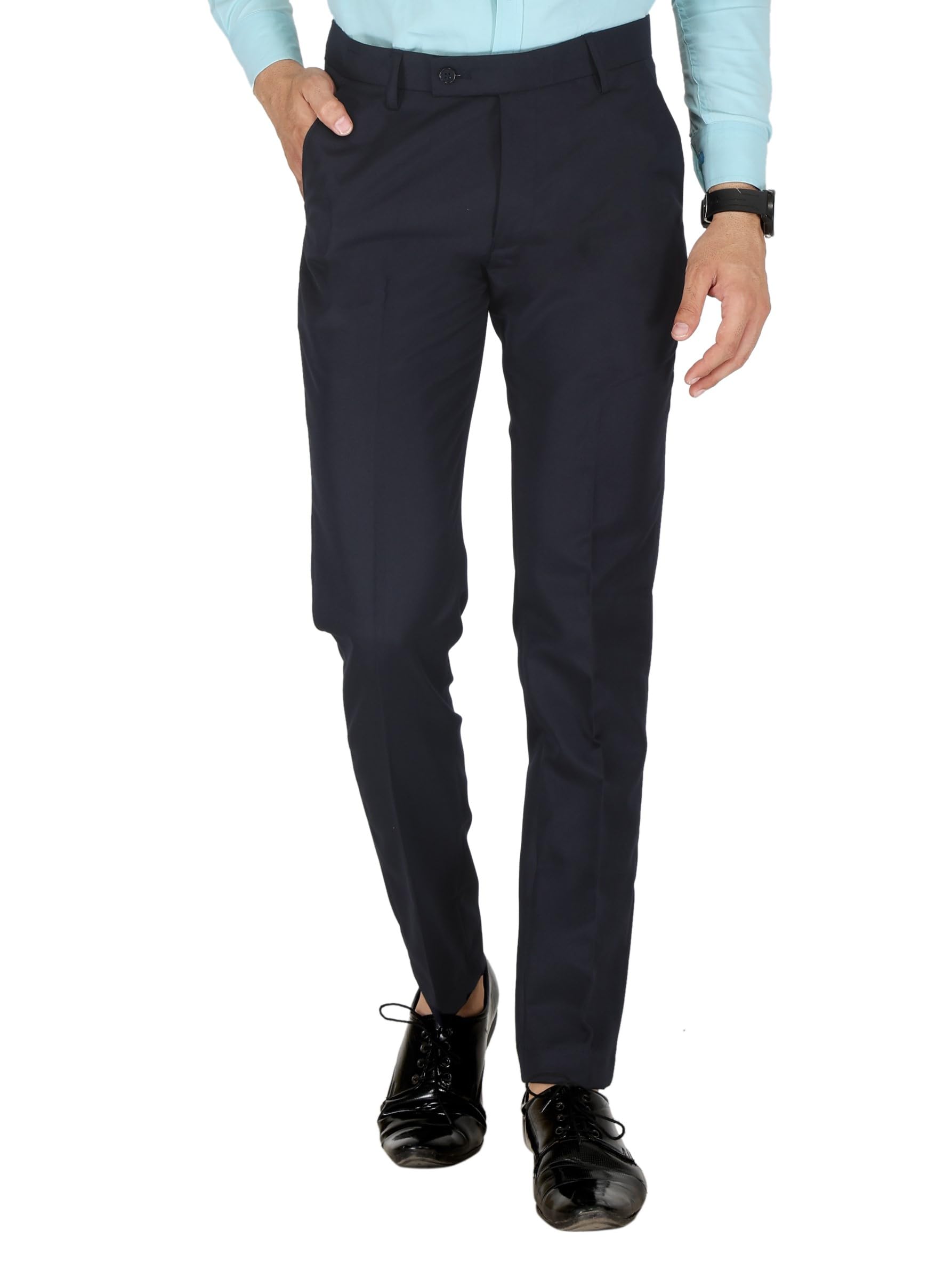 jaycap Men's Formal Pants - Classic and Stylish Trousers for Every Occasion | Blue (46)-picture-38