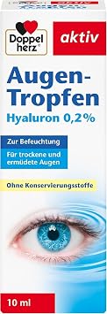 Doppelherz Eye Drops Hyaluronic 0.2% - Suitable for Contact Lens Wearers