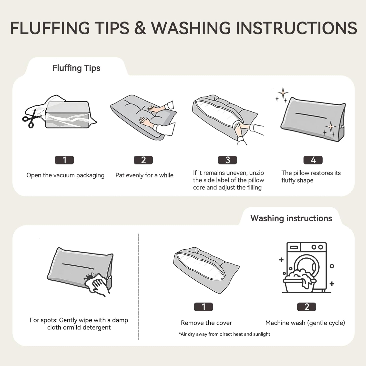 Headboard Pillow Twin Triangular Bed Wedge Pillow for Headboard, Head Board Backrest Pillow for Daybeds Dorm and Bunk Beds with Removable Cover Dark Gray