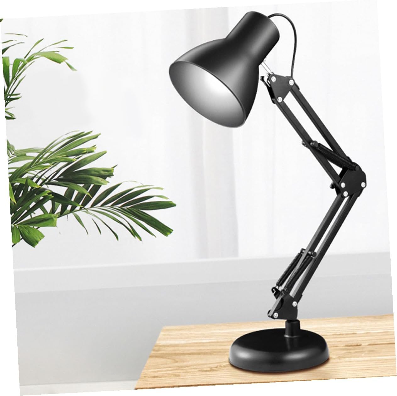 LED Desk Lamp with Metal Long Arm and Foldable Design USB Powered Dimmable Eye-Caring Table Lamp for Reading Study Office Student Dormitory and Home Use