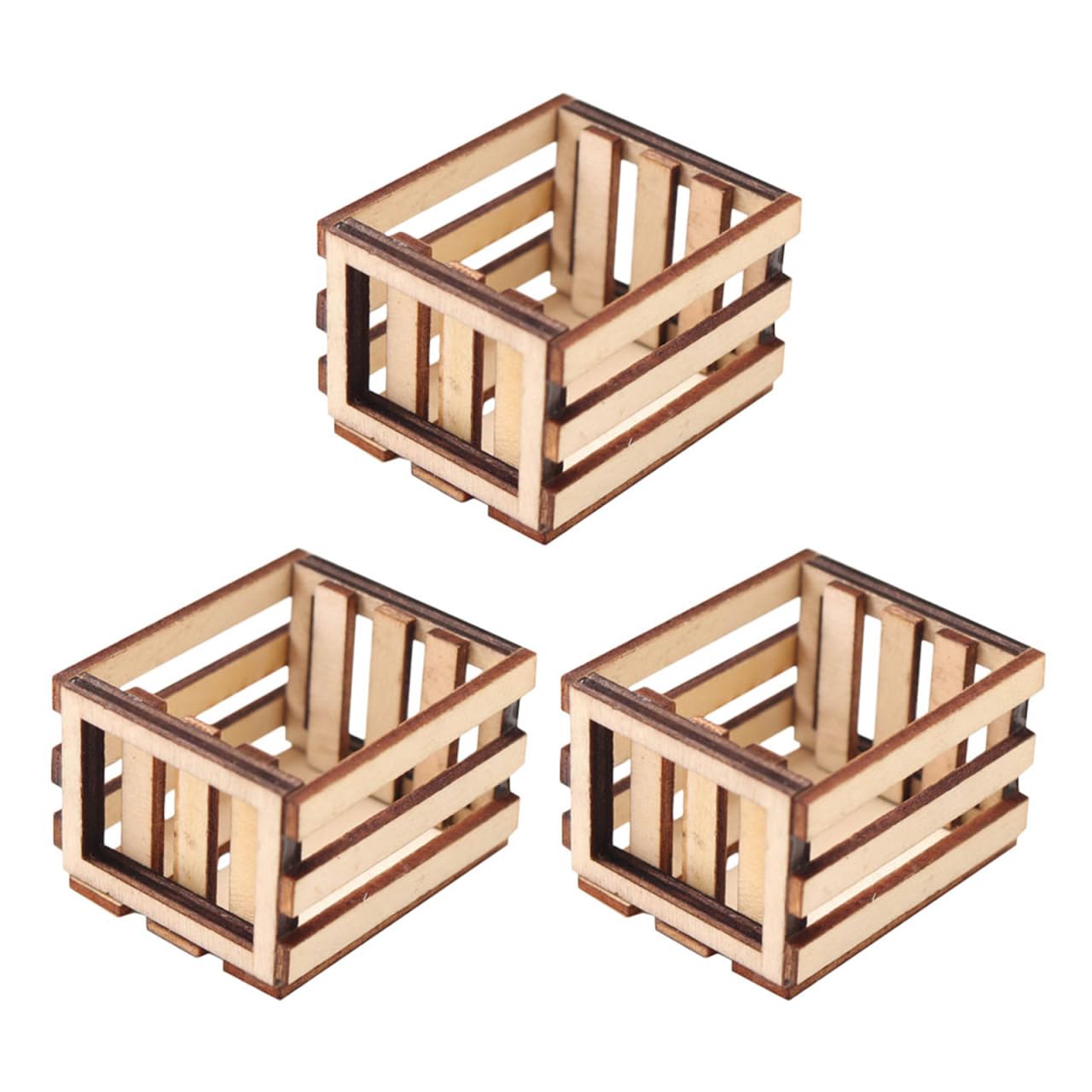 Mini Cestas De Almacenamiento Para Casa De Muñecas – 6 Piezas De Plástico, Decoración En Miniatura Para Cocinas Y Supermercados