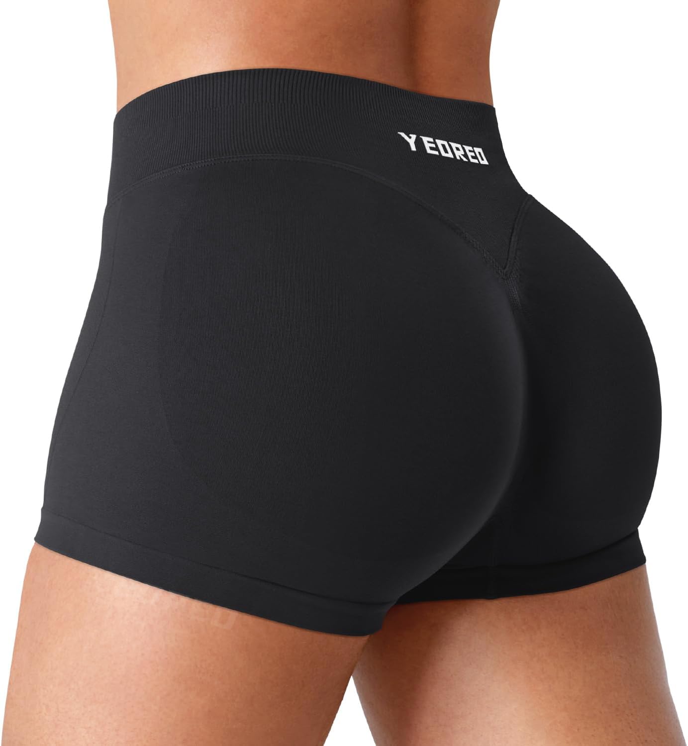 YEOREO Workout Shorts Women Low Rise 2.5" Squat Proof Seamless Gym Badriya Volleyball Booty Shorts