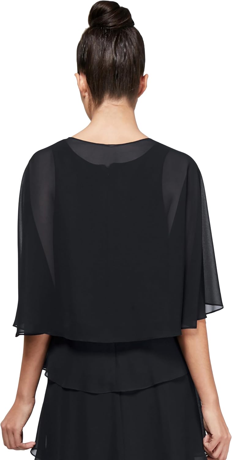 S.L. Fashions Womens Poly Chiffon Shrug Jacket image 2