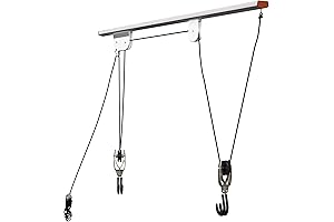 Rail Mount Bike and Ladder Lift for Your Garage or Workshop
