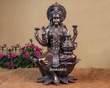 Laxmi Statue, Goddess Lakshmi Statue, 12 inch, Sitting Lakshmi, Goddess Laxmi, Sitting Laxmi, Diwali Gift, Hindu God, Devi, Indian Art