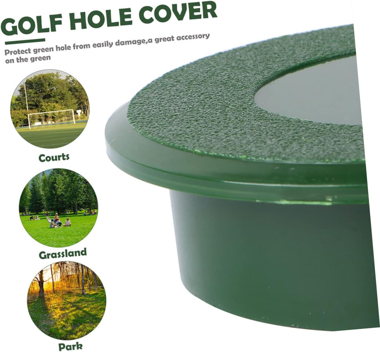 WOONEKY Golf Hole Cup Cap 2pcs Golfing Accessories Putting Hole Cup Cover Golfing Supplies for Training