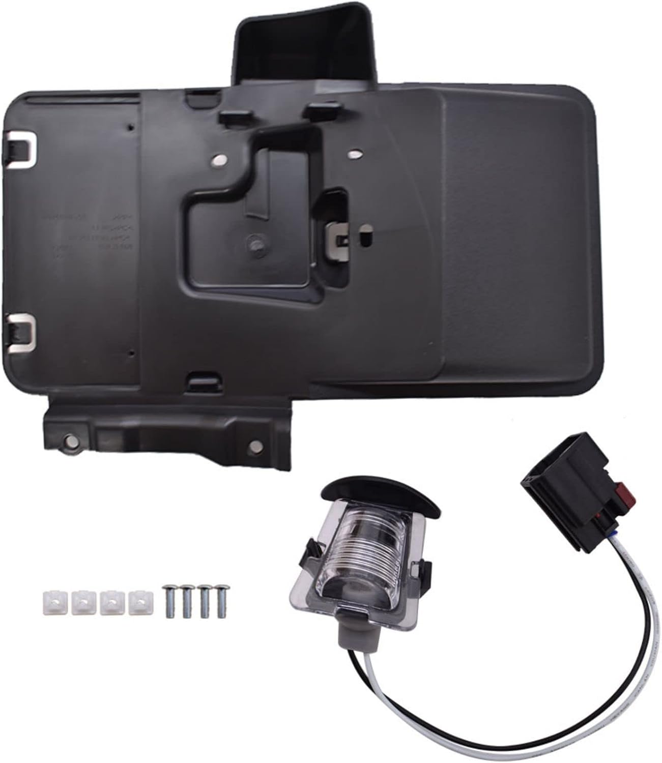 Rear License Plate Mounting Holder Bracket & Light 68064720AA Replacement for Wrangler 2007-2017