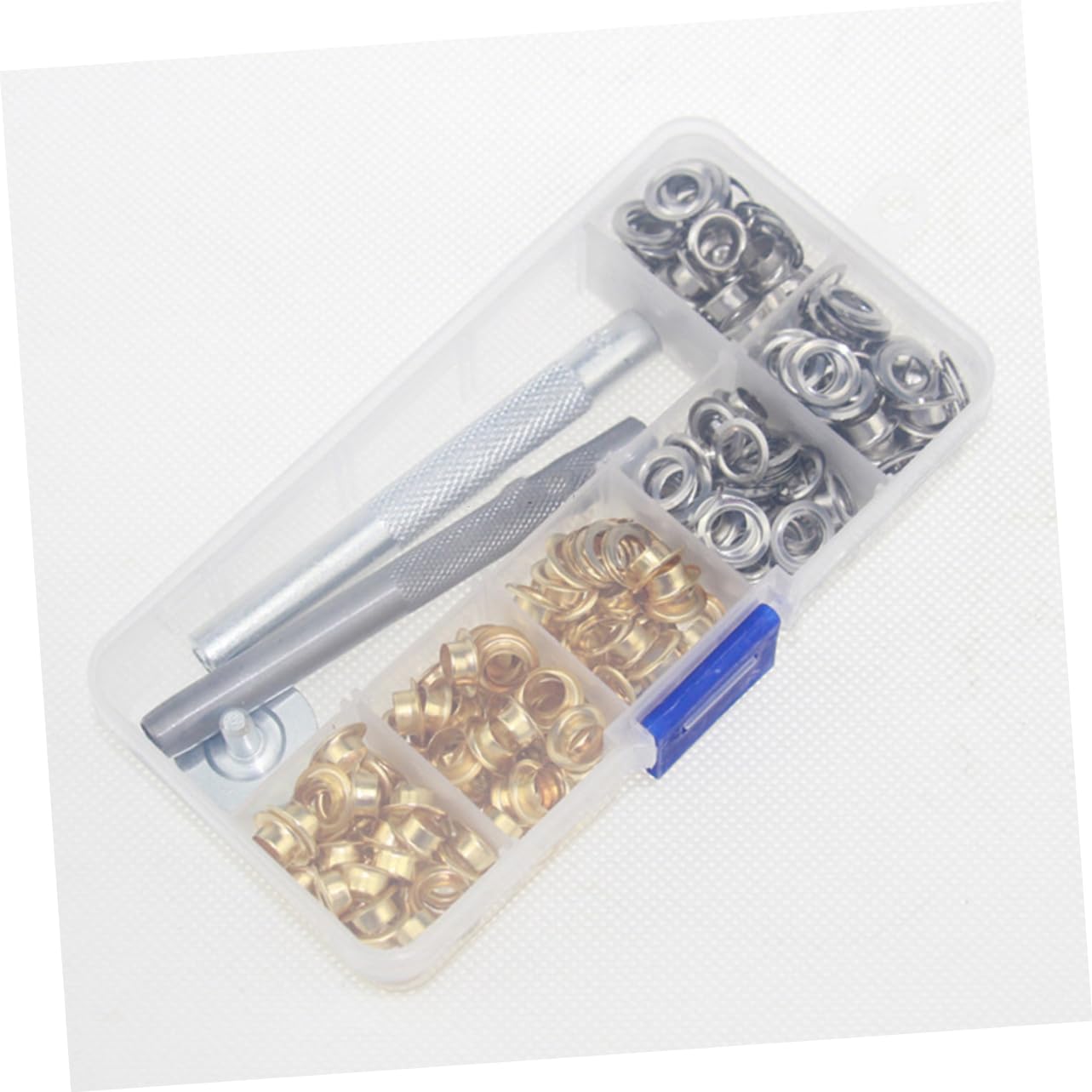 100pcs Metal Eyelets Installation Tools for Shoes Clothes and Crafts Grommets Kit Storage to Use for