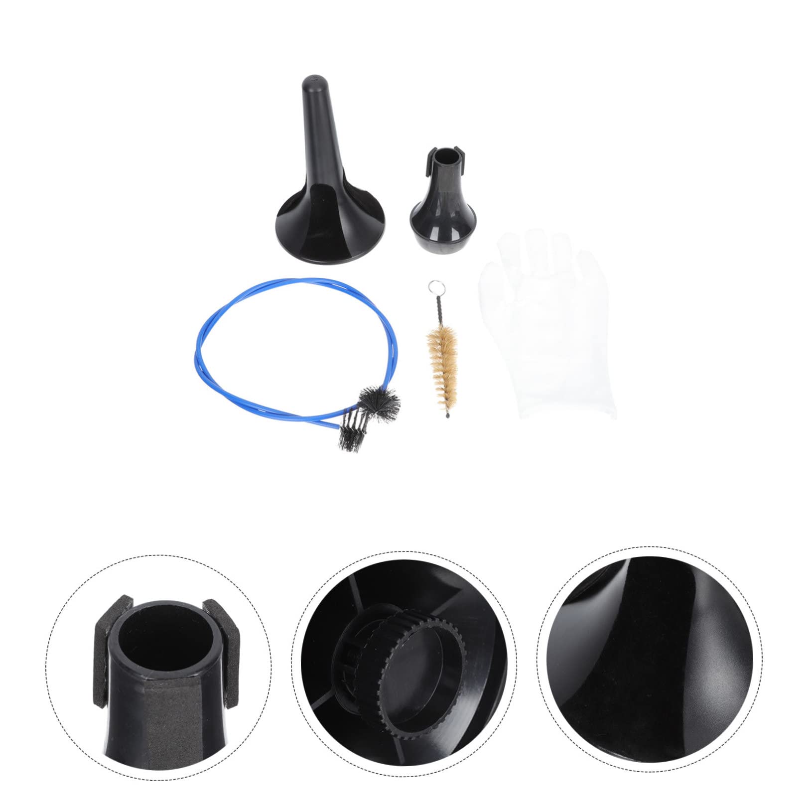 BESTonZON 3 Set Pulizia Degli Strumenti a Fiato Pennello Flessibile a Cornetta Accessori Per La Pulizia Kit Per La Pulizia Dell'apparecchio Spazzola Per La Cura Addominali Piccolo