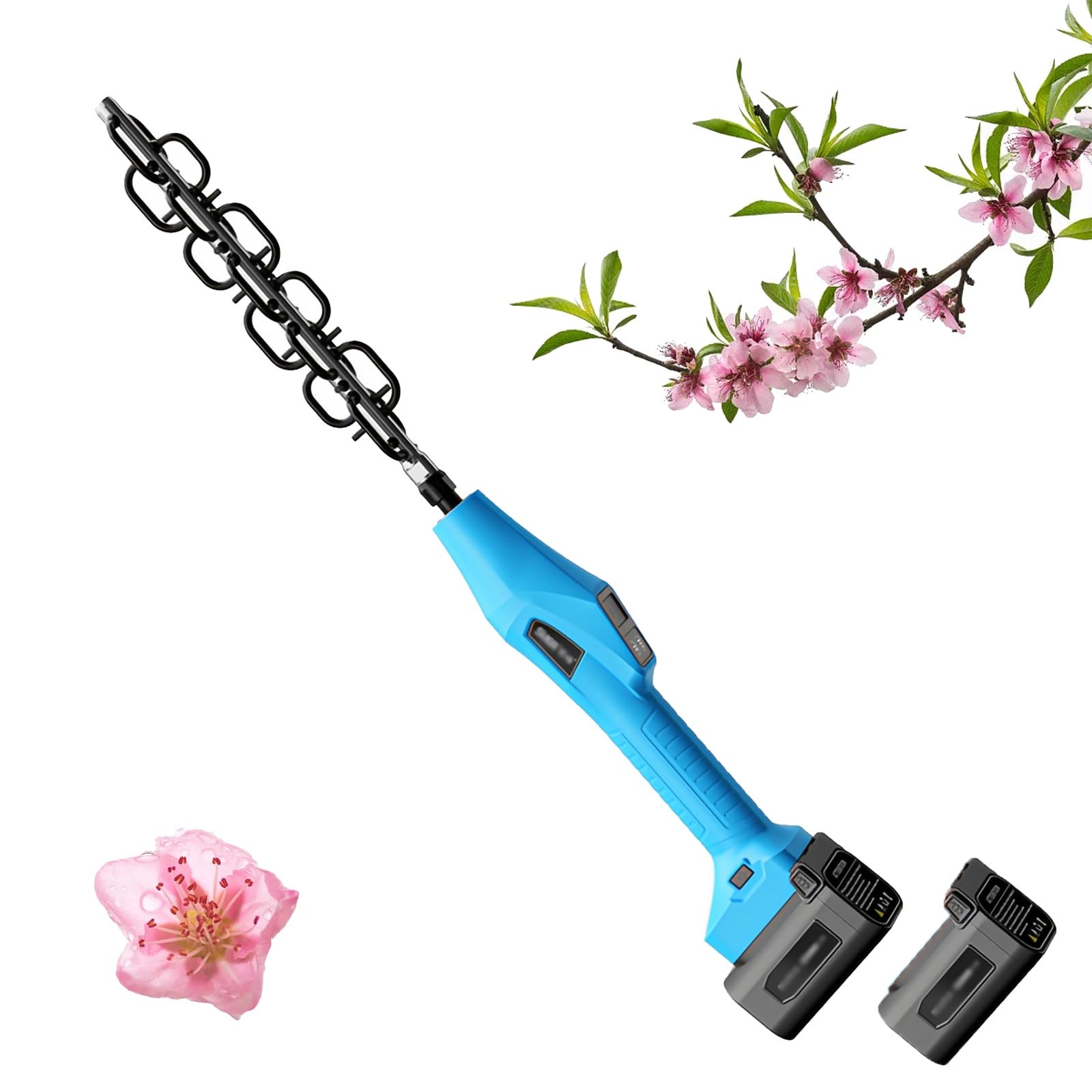 Machine électrique de taille de bourgeons et fleurs pour arbres fruitiers avec 2 batteries