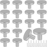 Vista 17 de Romeda Juego de 18 Piezas de Herrajes para Cajones - Pomos y Tiradores de 30mm en Negro para Cómodas y Cocinas con Tornillo