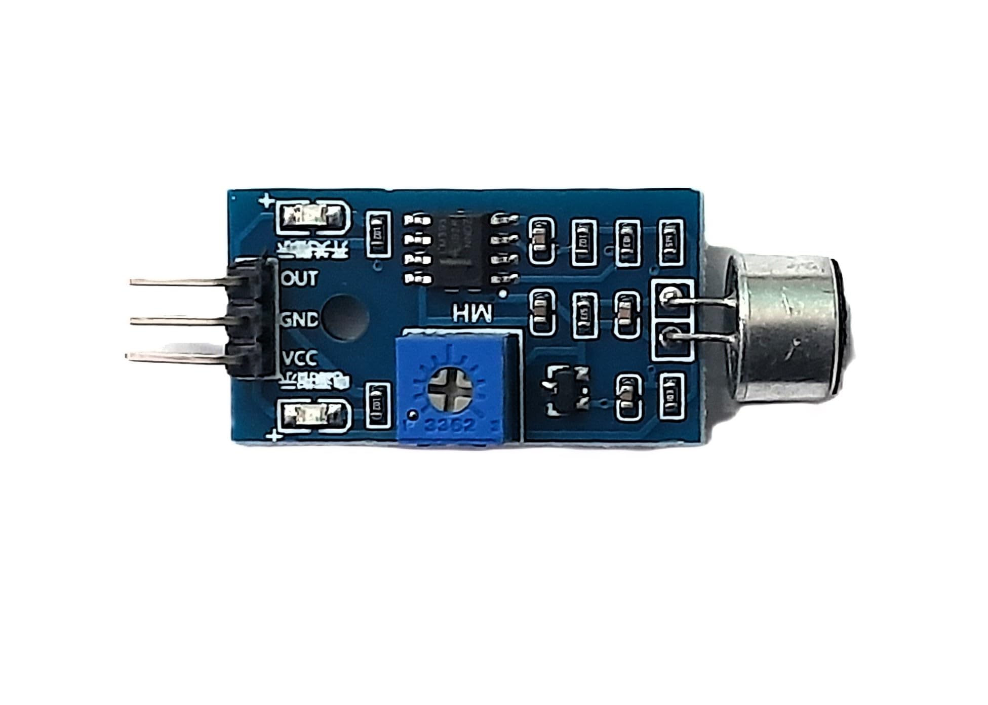 Sound Sensor Module, Digital Microphone Amplifier with Adjustable Sensitivity, 3.3V-5V DC, for UNO and RPi Projects