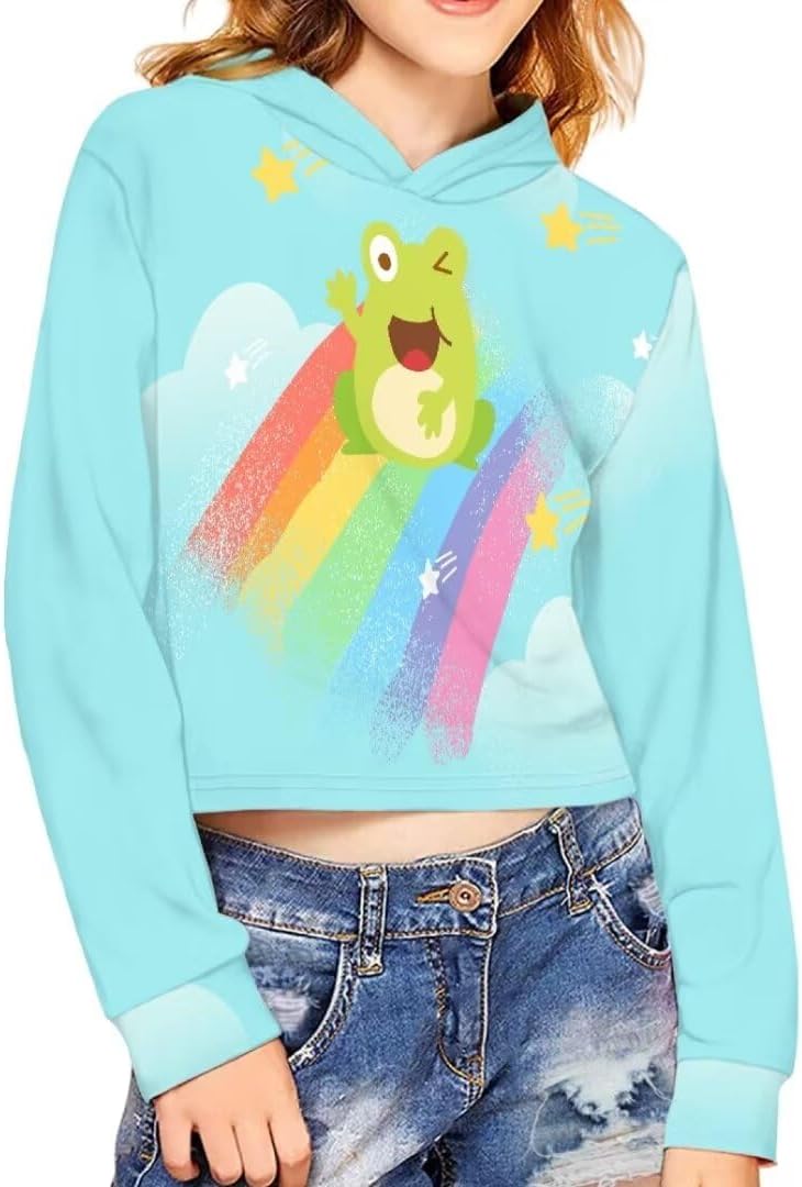 Girls Hoodies Size 5-14t Pullover Sweatshirts for Kids Winter Clothes