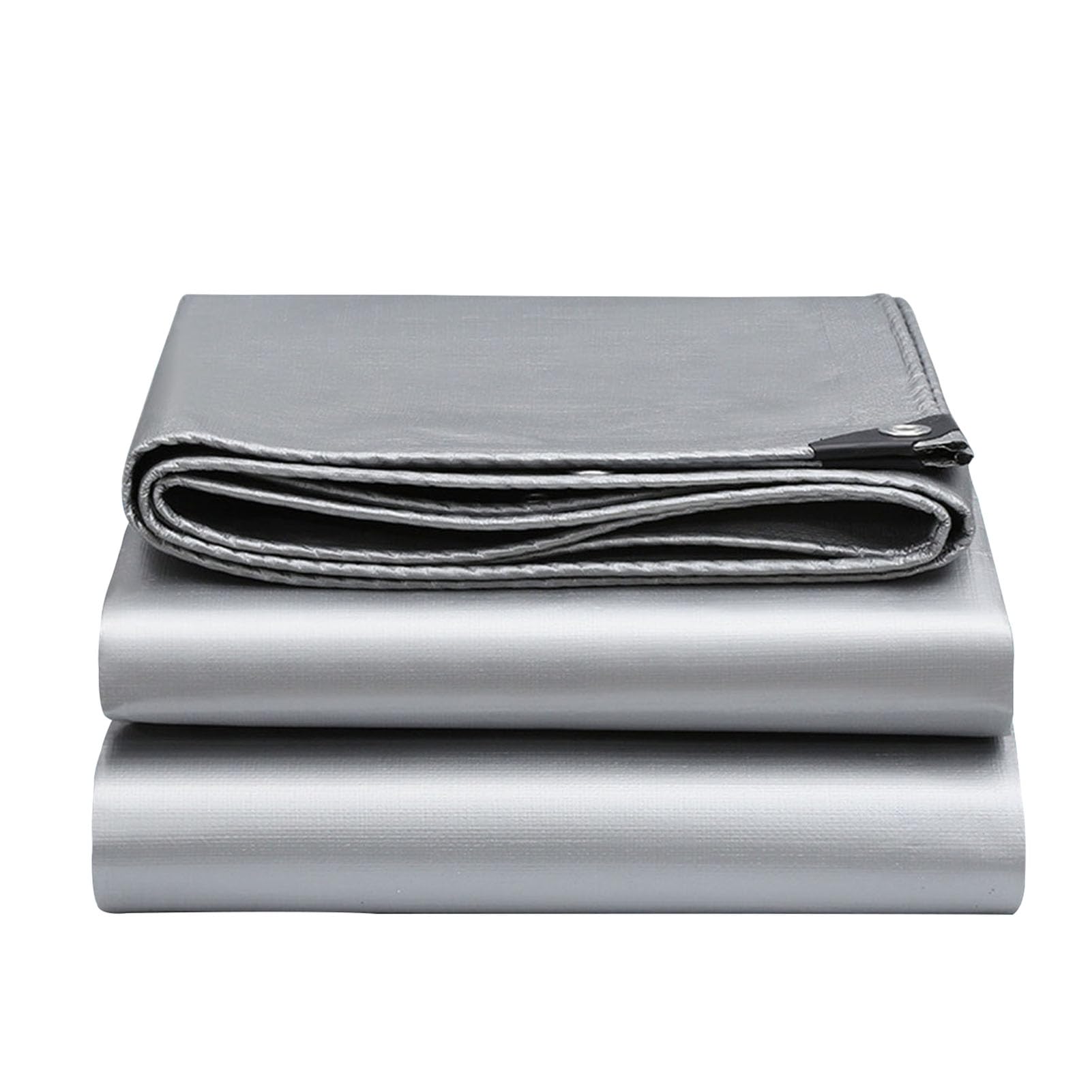 Bâche robuste en poly avec œillets pour couverture extérieure et protection de camping
