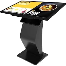 32 inch Touch Screen Kiosk, Windows11 System8+128g, K-Style Stand Inquiry Machine, HumanMachine Interaction Smoothly for Mall Navigation/Self-Ordering/Advertising/Retail Store