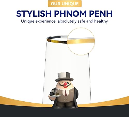 Miniatura 17 de JOLLY CHEF Paquete de 48 copas de champán de plástico sin tallo de 9 onzas, vasos de plástico transparente sin tallo, vasos desechables irrompibles