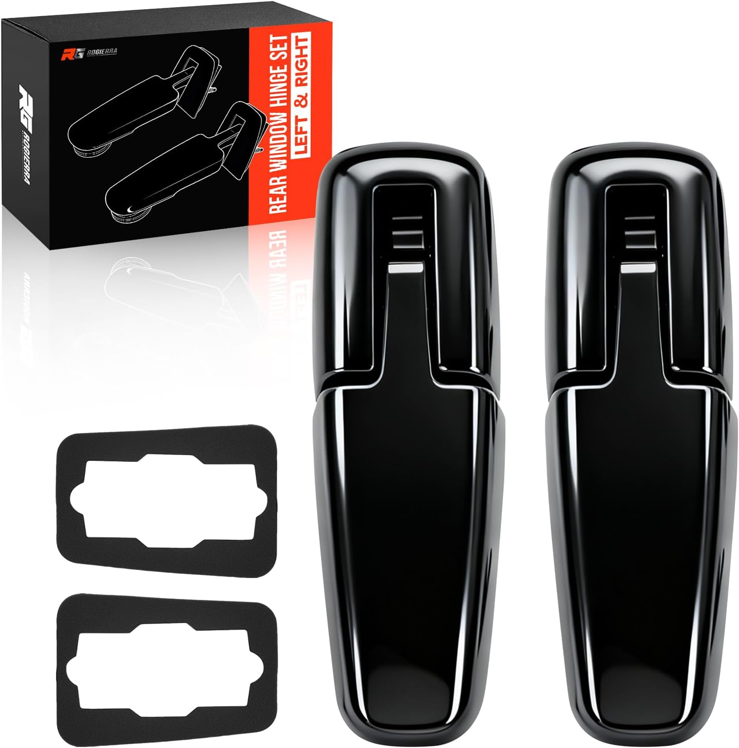 Rear Window Hinge Set Left & Right, Liftgate Glass Hinge Compatible with 2001-2007 Ford Escape 2005-2007 Mercury Mariner, Replaces YL8Z78420A68BA YL8Z78420A69BA YL8Z-78420A68-BA YL8Z-78420A69-BA