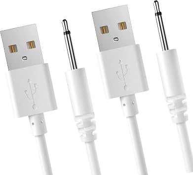 DC 2.5mm Fast Charger,2.7Ft Replacement USB Charging Cable-2 Pack