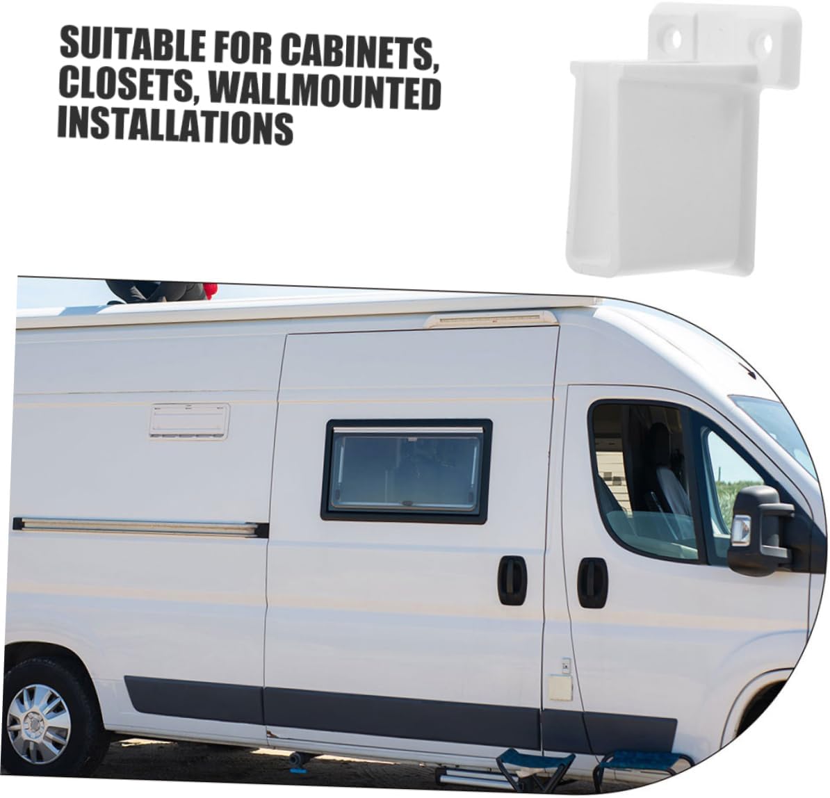 20pcs Rv Window Rod Plastic Support Bracket Wall Mount Shelf Brackets for Rv Accessories
